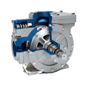 rotary vane pump used for fuel transfer and industrial fluid movement