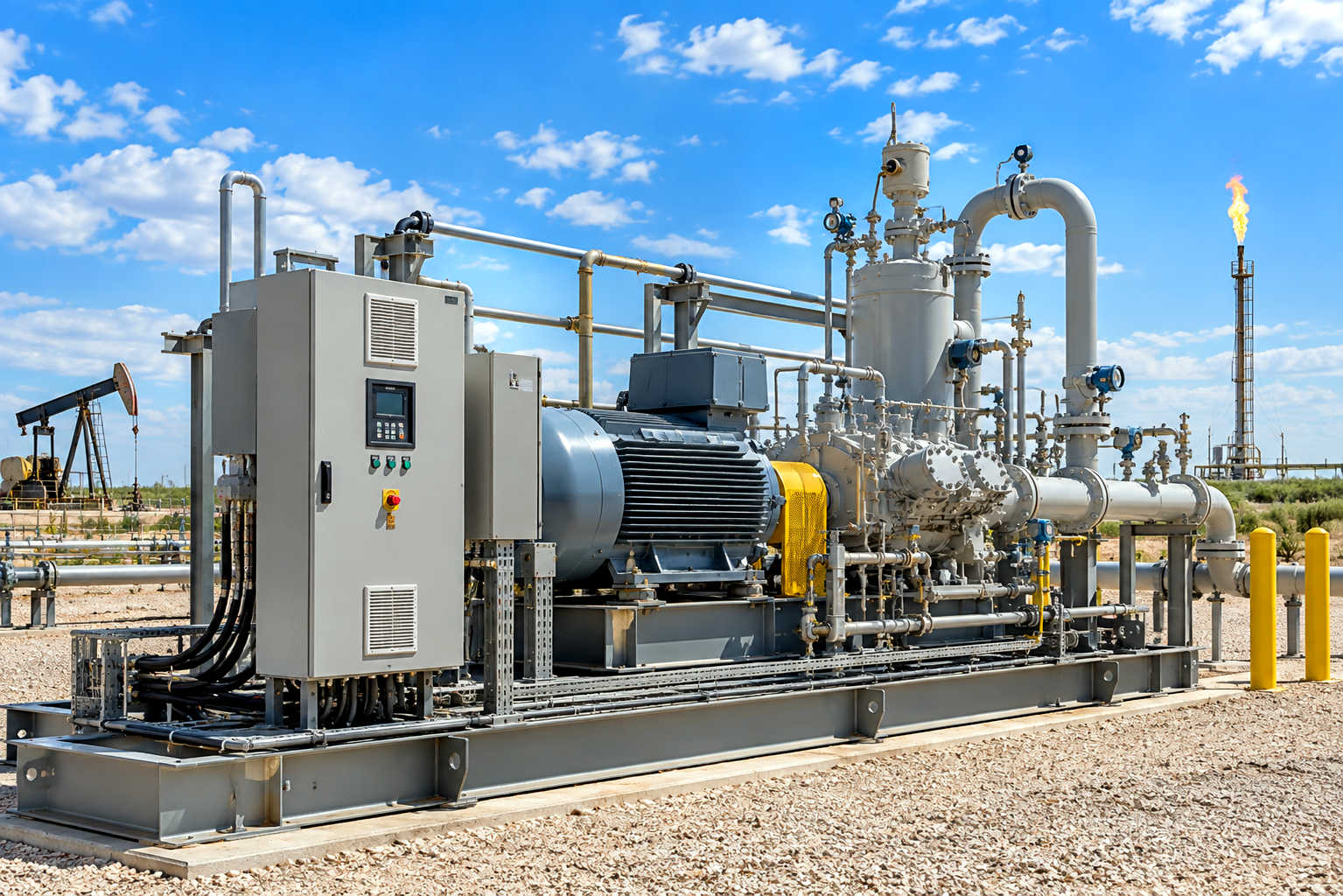 VFD Air Compressor Used in Oil and Gas Operations